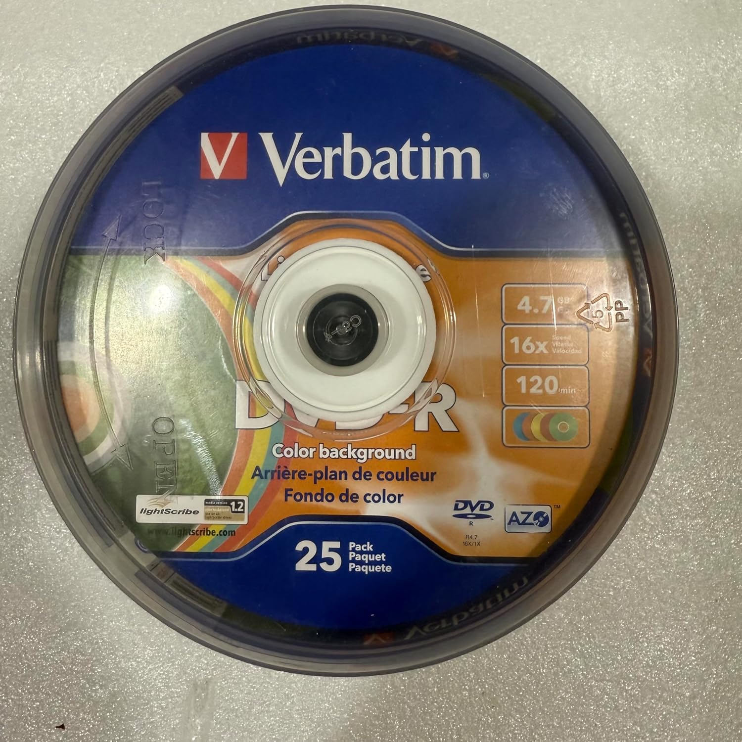 INTERWEB Replacement for Verbatim 96433 DVD-R Color Background LightScribe Media 25 Pack Spindle 4.7GB 16X 120 Min