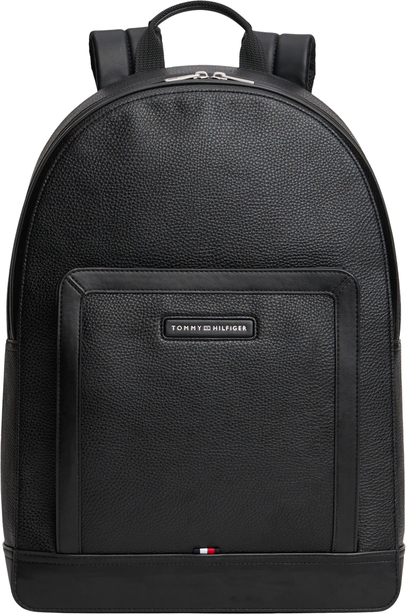 Tommy Hilfiger Men's TH CENTRAL BACKPACK AM0AM13983 Backpack, BLACK, One Size