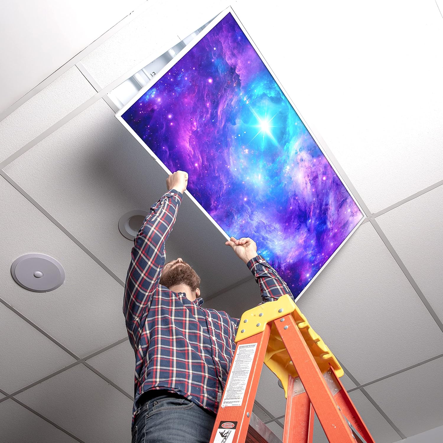 Buy Octo Lights Fluorescent Light Covers for Classroom Office Eliminate Harsh Glare Causing