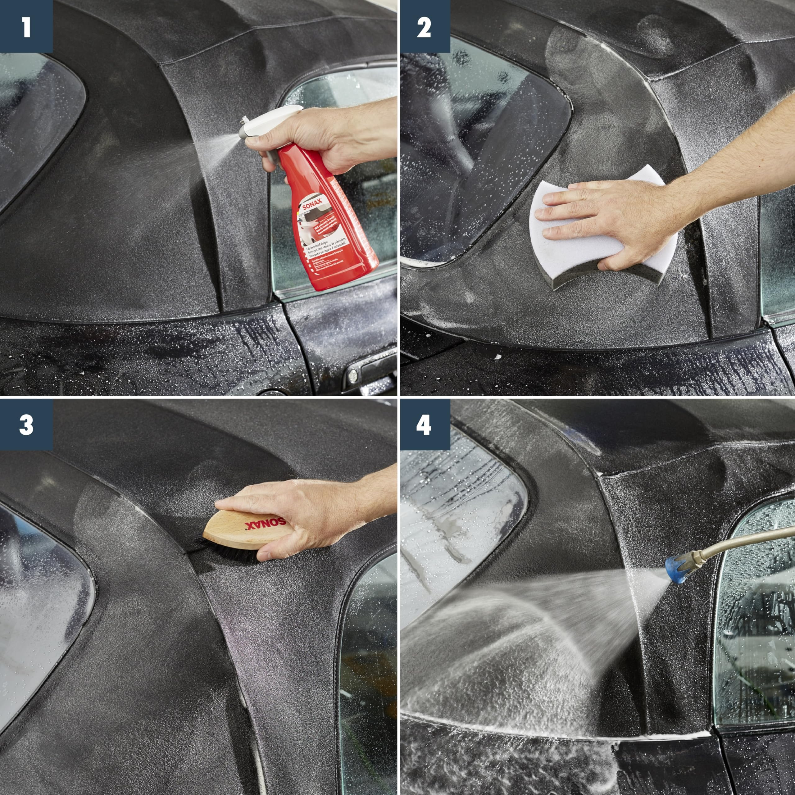 SONAX 03092000 - Detergente per capote di cabrio, D/F/I