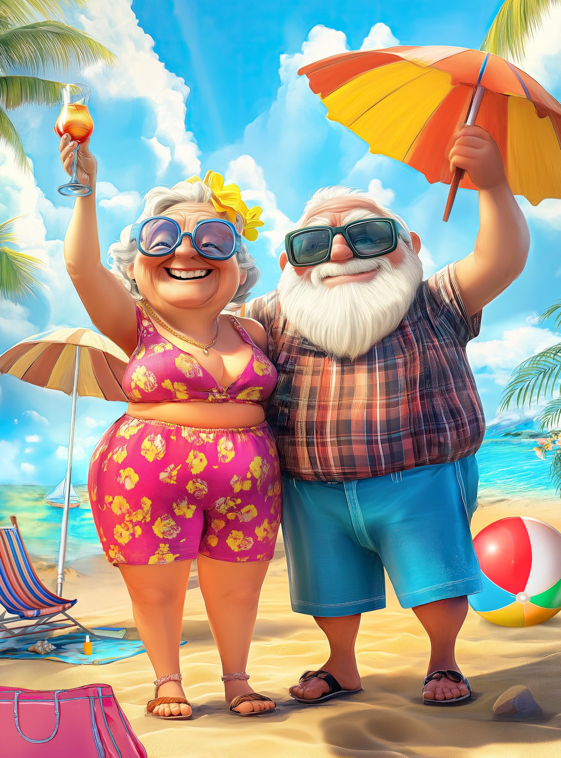 Adult Jigsaw Puzzle 1000 Piece Grandparents Vacation
