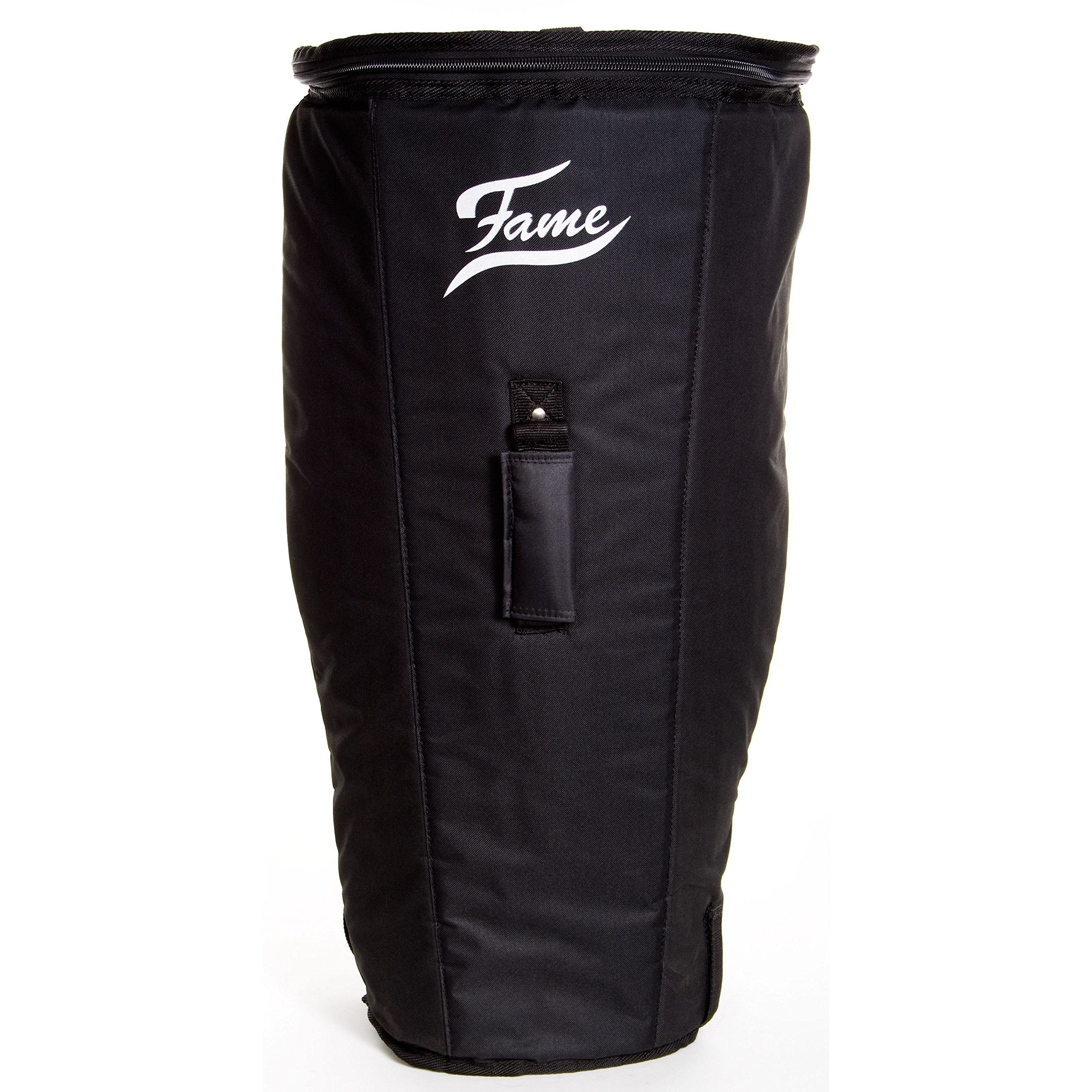 Fame Conga Set, 11" 12" Natural Wood, Stand, Black Hardware, Bags, Mechanically Tunable Nappa Skins, Percussion Set, Drummer Towel