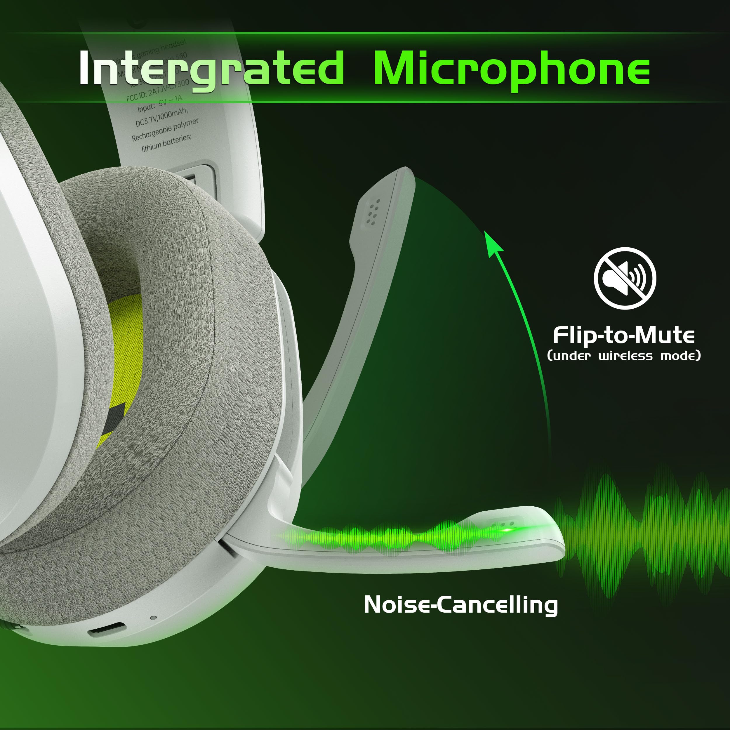 Gvyugke Casque de jeu sans fil pour Xbox Series X/S, Xbox One, PS5 – Vert