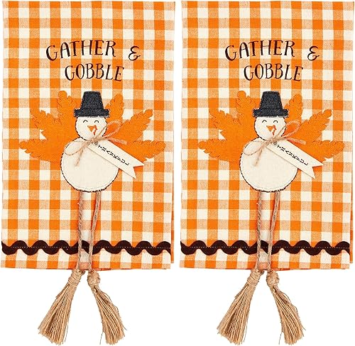 Miniatura 5 de Mud Pie Toalla de Acción de Gracias, reunir, 21" x 14"