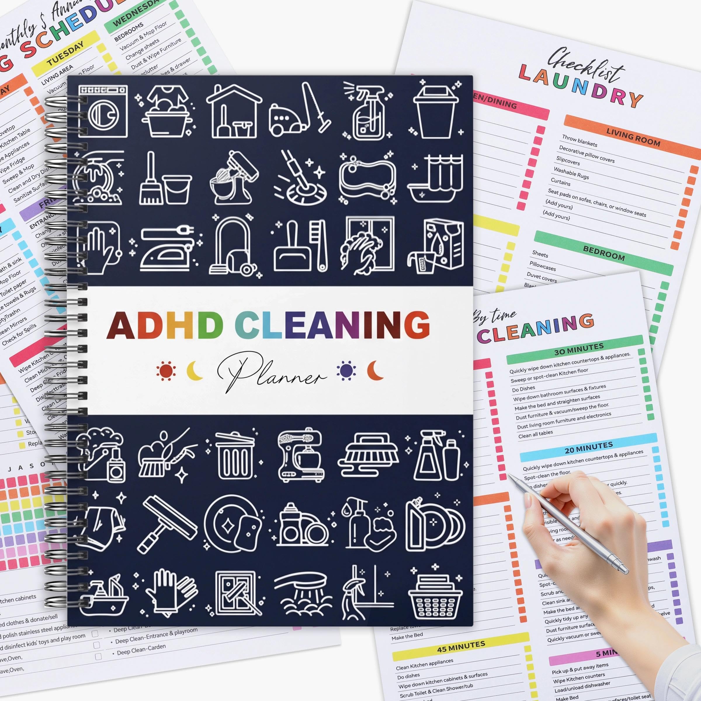 ADHD Cleaning Planner, Cleaning Schedule And Checklist for Adults and Teens