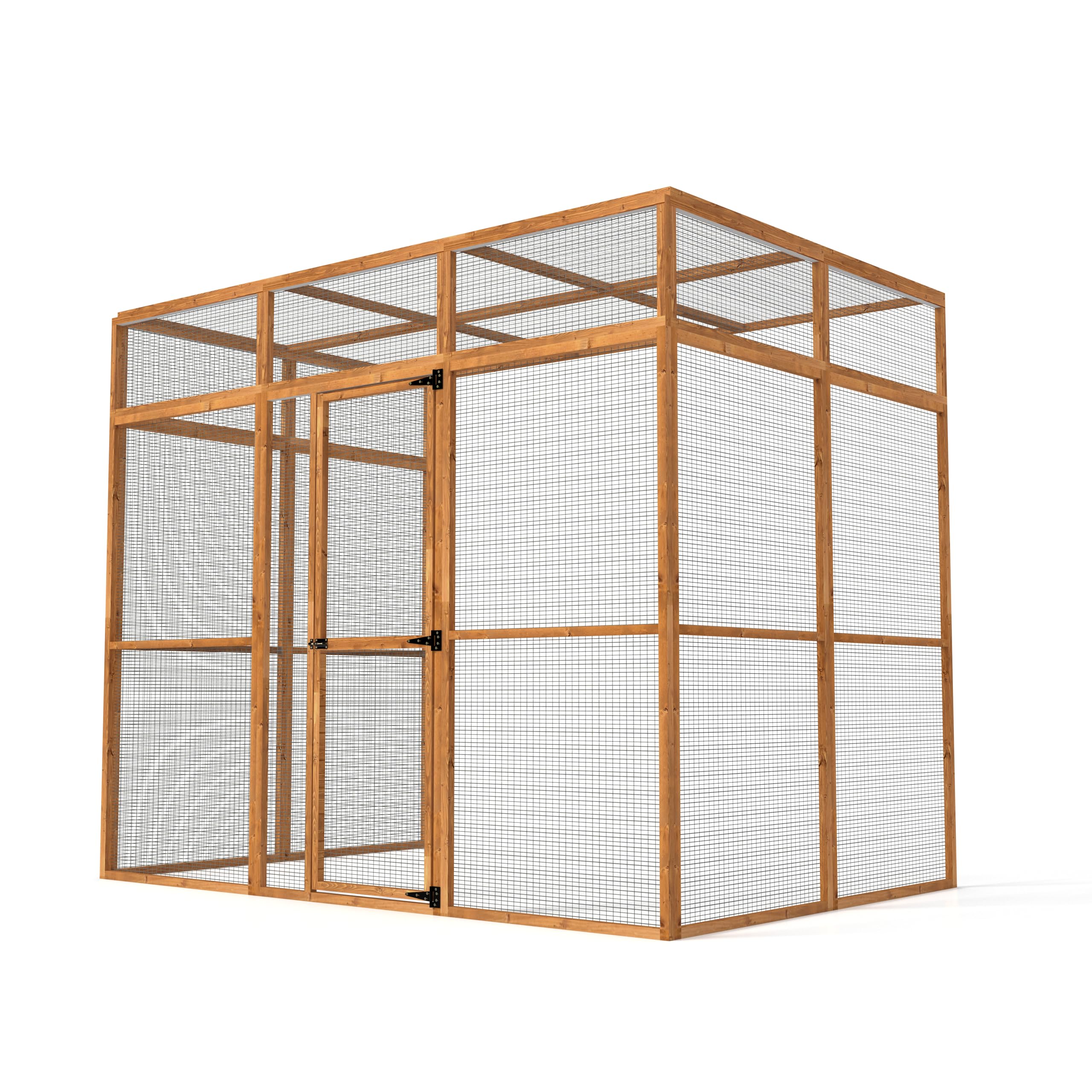 The Hutch Company 3 Sided Wingham Catio & Playpen – Outdoor Cat Enclosures, Shelves, Ramps & Accessories | Safe Outdoor Play for Cats 12 Different Sizes to suit all Homes (9ft│6ft│7.2ft) — view 5