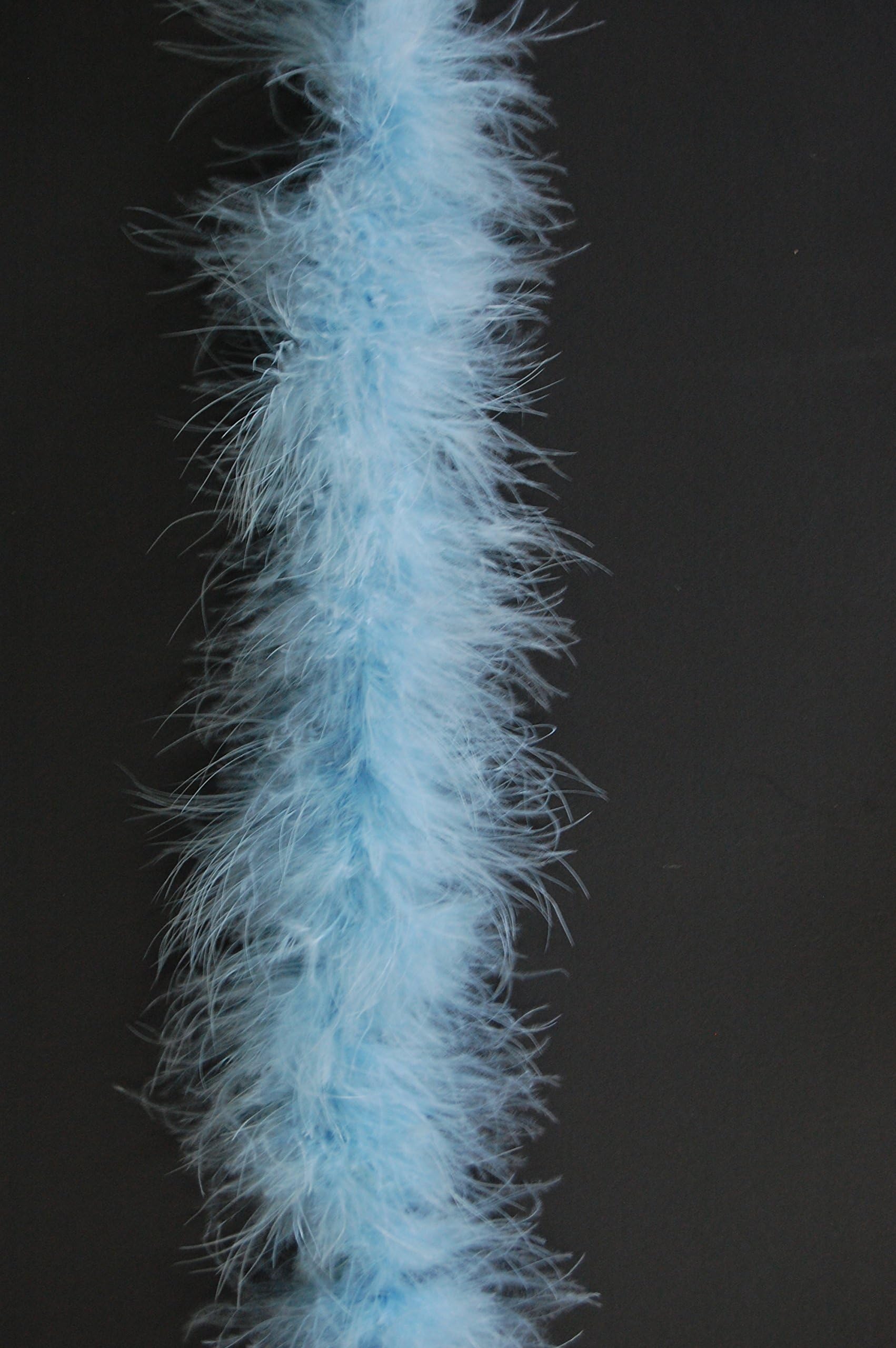 Feather Boa Marabou 2 Yards Long (72") 22 Grams - Sky Blue