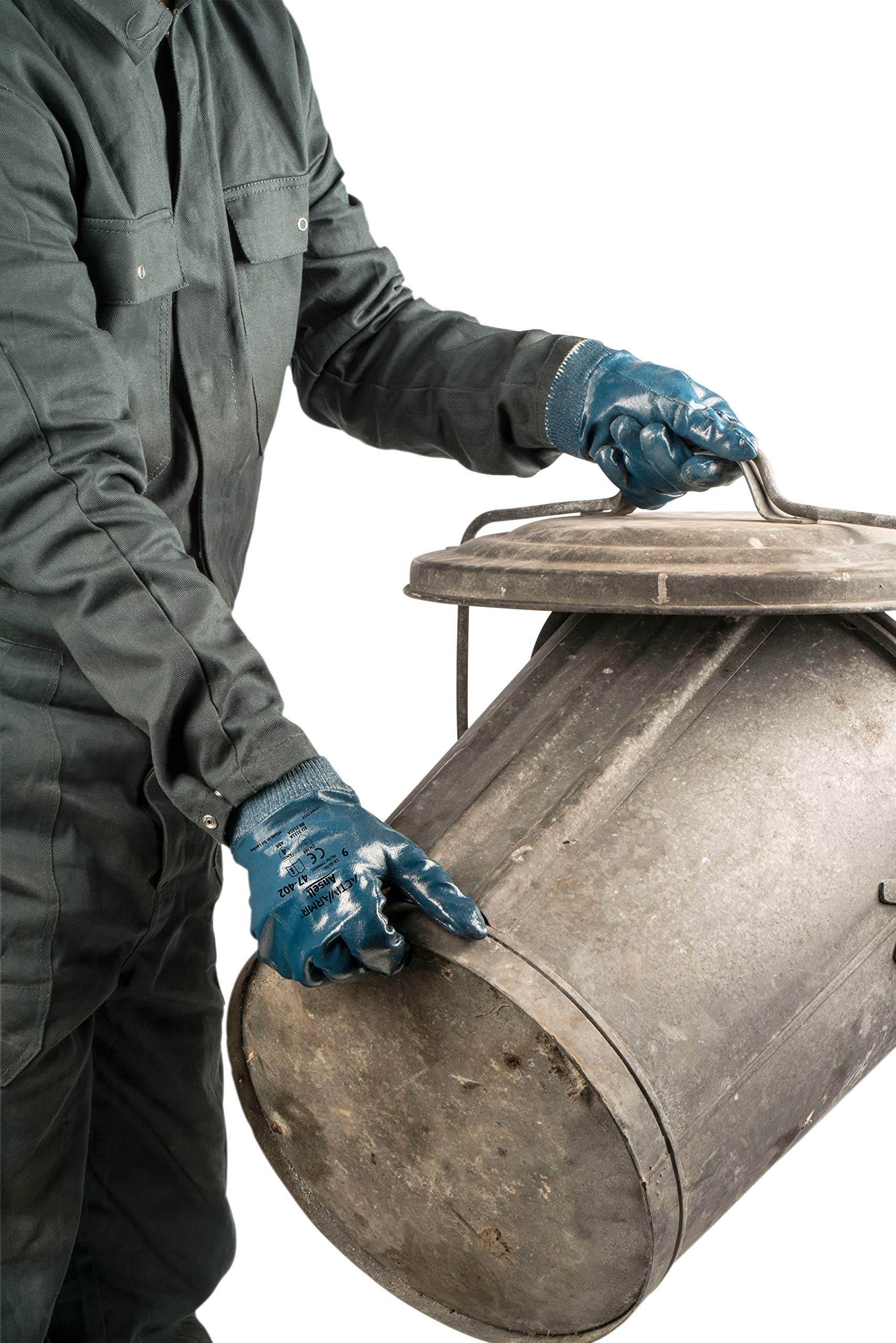 Ansell ActivArmr 47-402 Heavy Duty Work Gloves, Cut and Oil Resistant, Industrial PPE Workwear, Silicone Free Nitrile Coating - Image 4