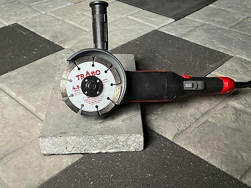 Miniatura 3 de Trabo Paquete de 3 cuchillas de unión de diamante con borde segmentado de mampostería de 4.5 pulgadas para cortar cemento, adoquines, hormigón con