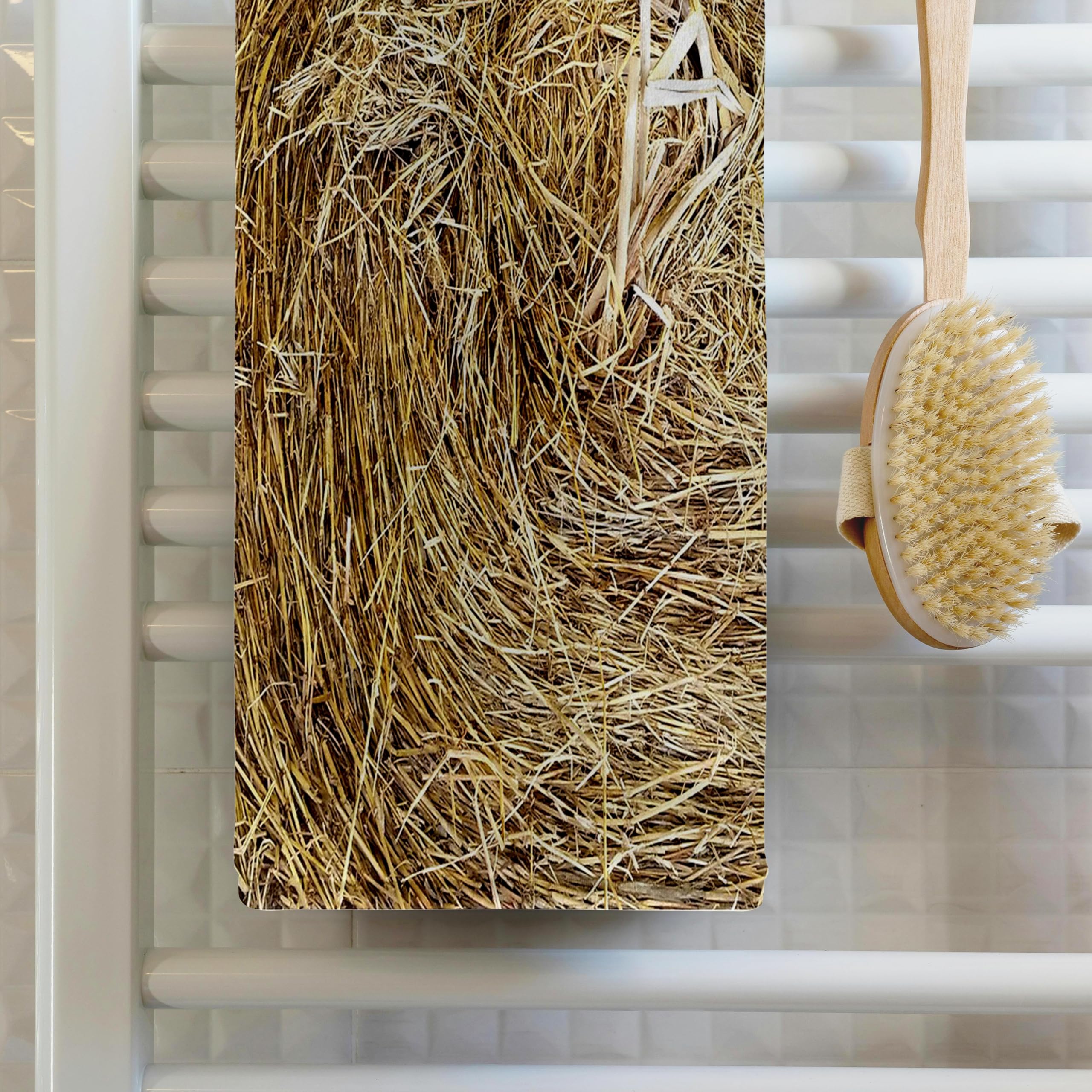 3dRose - Lens Art by Florene - Florida Fair - Image of Closeup of Natural Hay at Florida Fairgrounds - Towels (twl-309468-1)