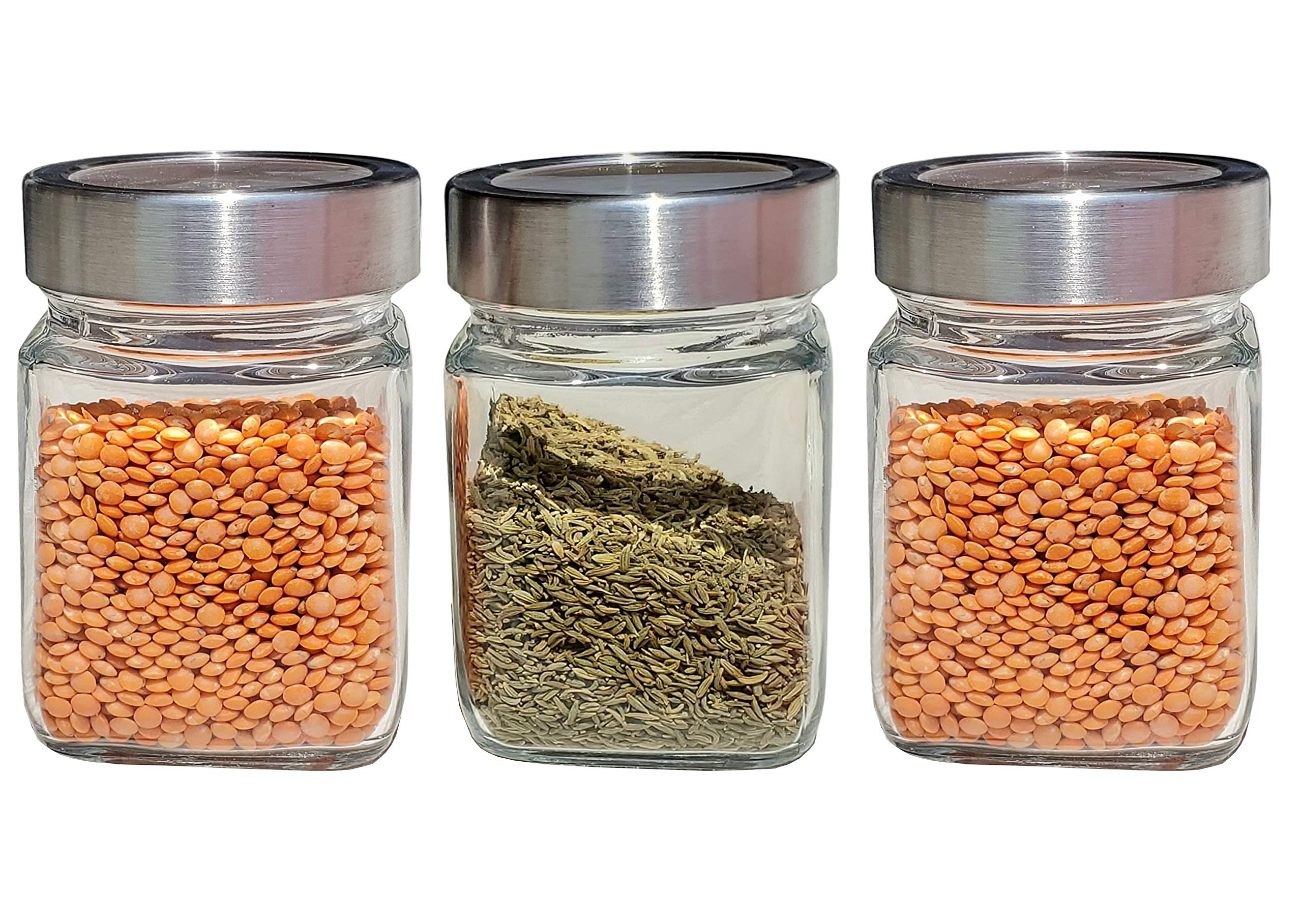 Pure Source India Glass Jar Set - 3 Piece Set -1