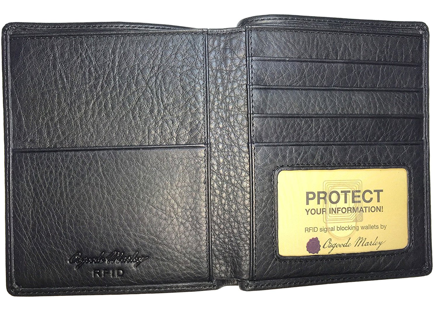 Osgoode MarleyRfid Passport Leather Wallet Black
