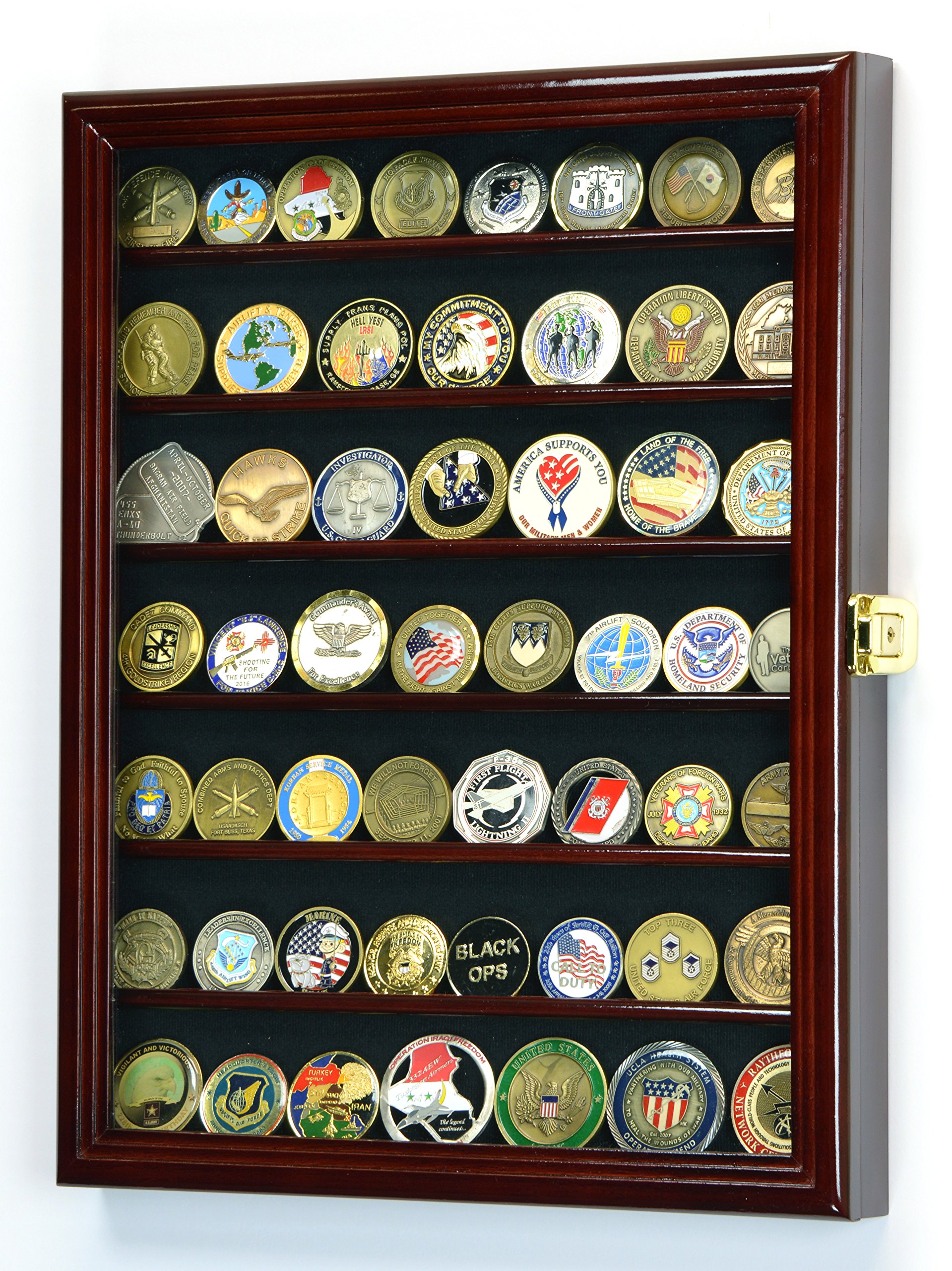 Buy Military Challenge Coin Display Case Holder Wall Rack 98