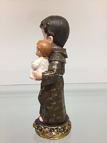 Miniatura 2 de Estatua de San Antonio con cara de bebé, estatua de San Antonio, estatua de decoración religiosa (8 pulgadas)