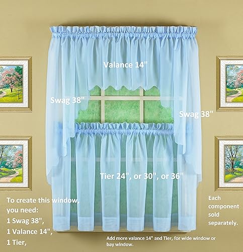 Vista 392 de Today's Curtain - Cortina Emelia de gasa original, panel de 84 pulgadas, negro, 60 pulgadas de ancho x 84 pulgadas de largo