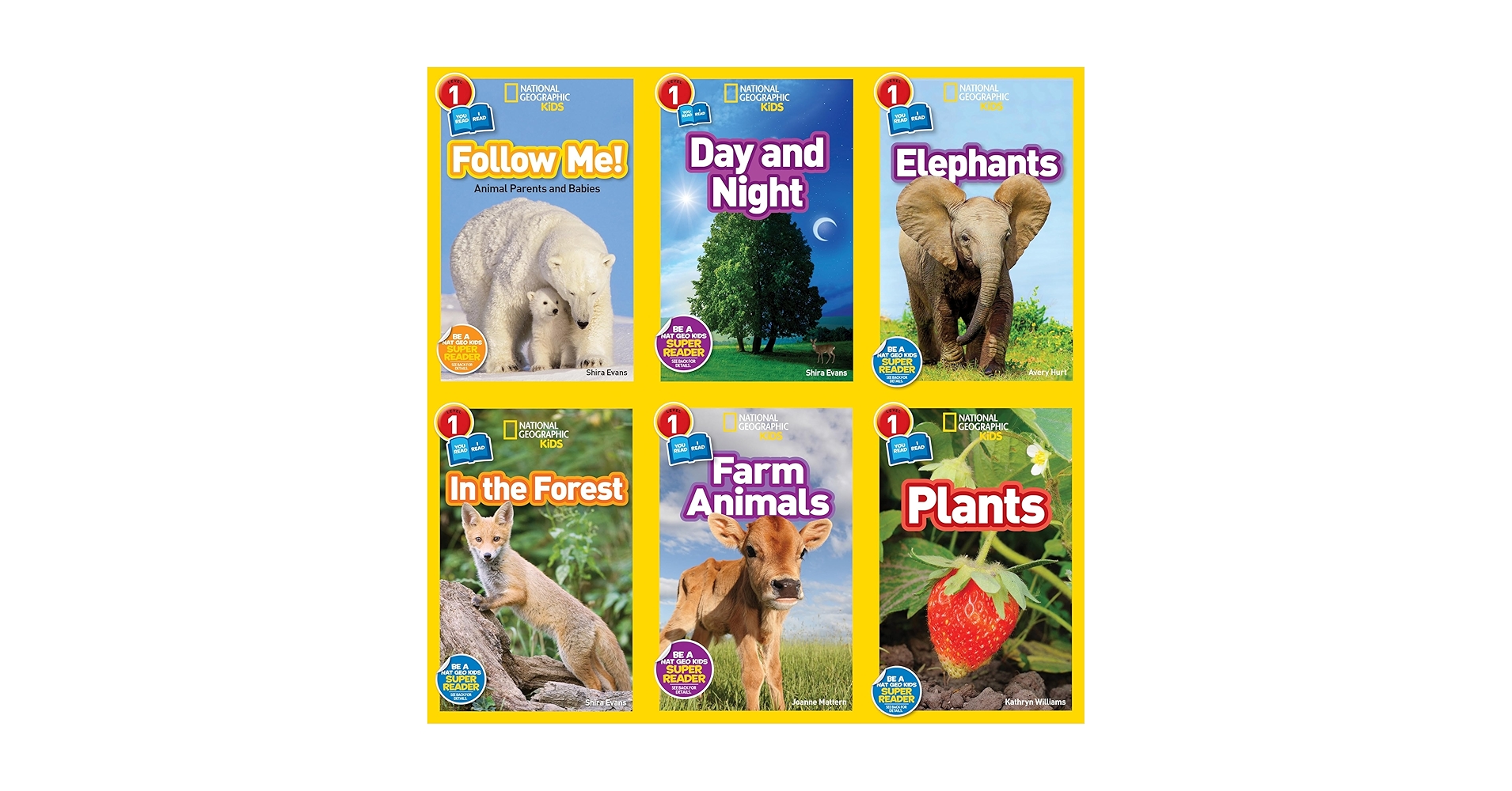 National Geographic Kids Six Book Set : Farm Animals, Plants