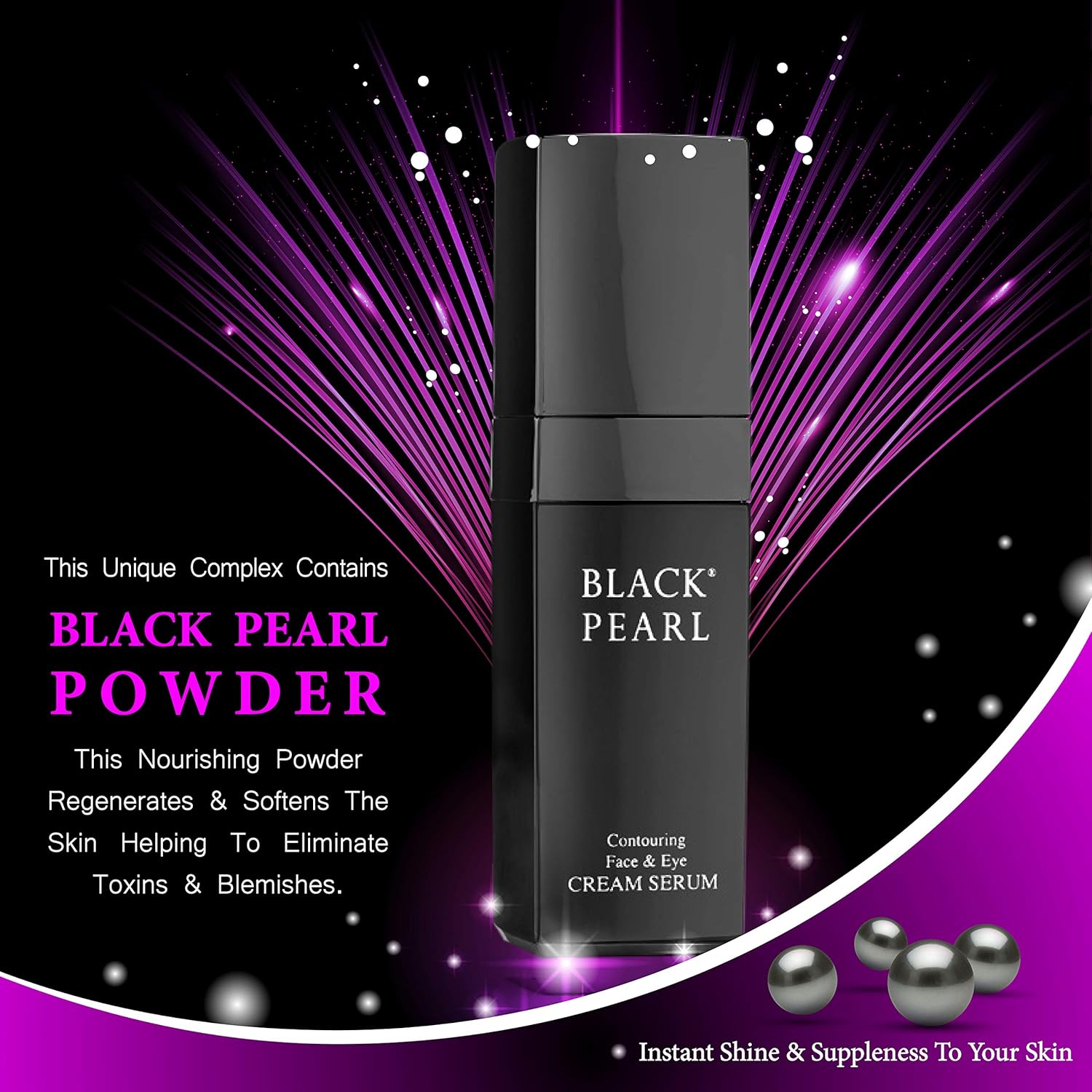 Sea of Spa Black Pearl - Face and Eye Serum, 1-Ounce