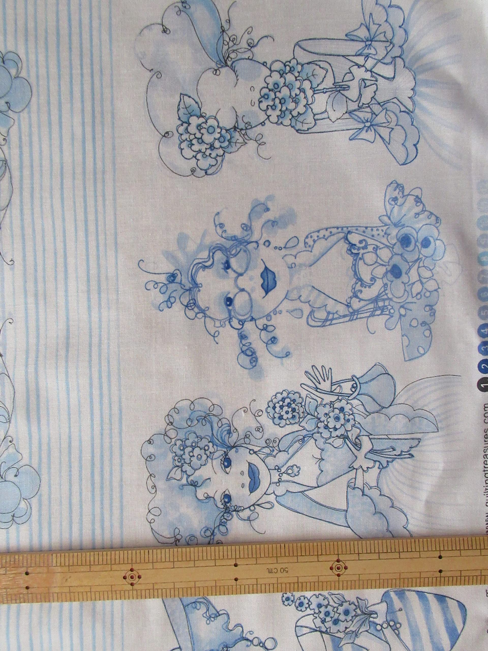 Amazon | Loralie Designs Blue Flora 廃盤柄：ロラライハリス、USA 
