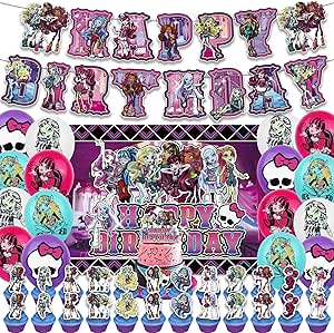 Amazon.com: 43Pcs Fashion Thriller Girl Themed Birthday Party ...