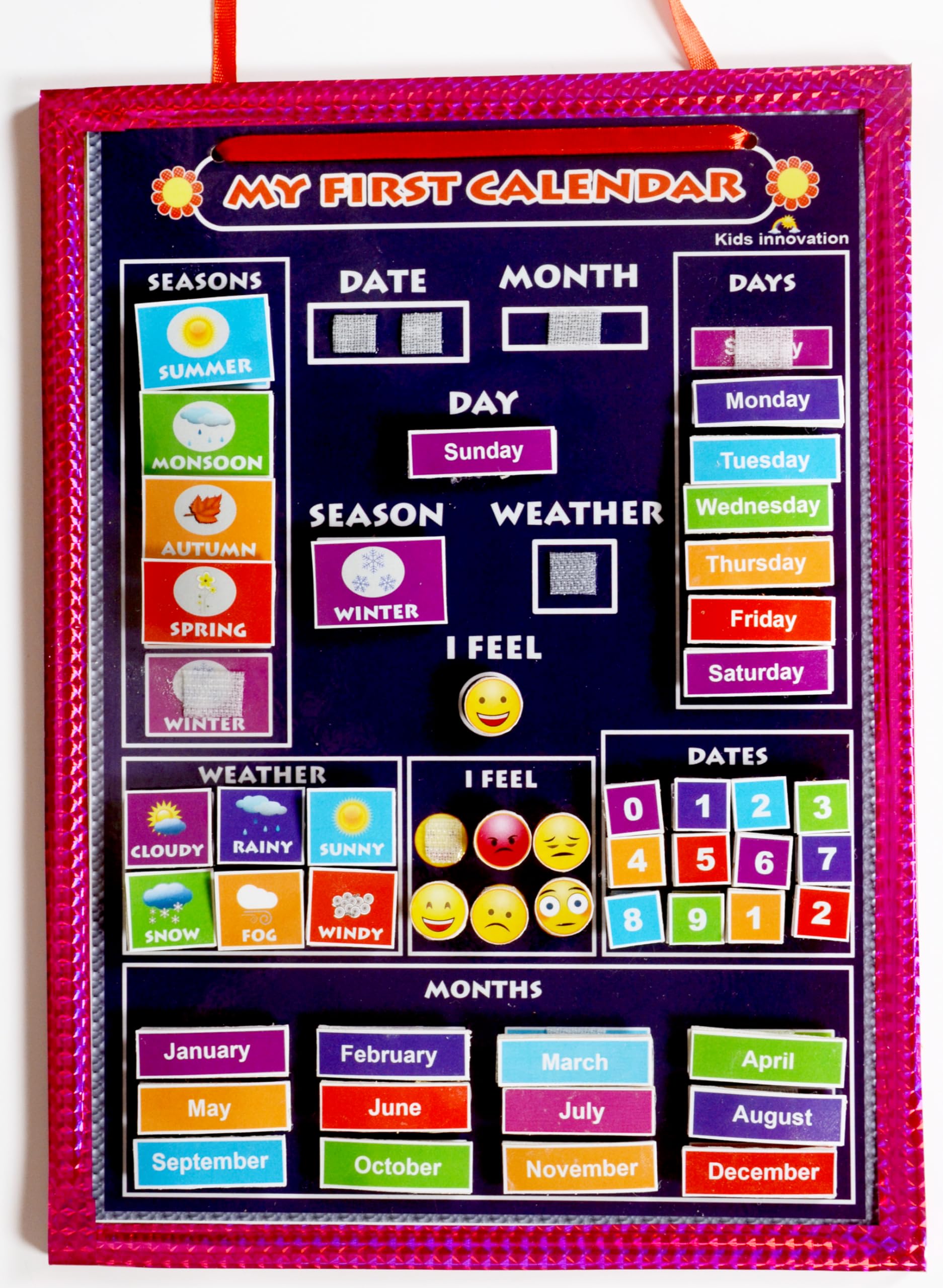 See full amazon price history chart for Kids Innovation Activity Calendar- Learning &Educational Game for Kids-My First Calendar- Day, Date, Month, Weather, Season Learning Board (English), Maroon (Blue) Kids Innovation Activity Calendar- Learning &Educational Game for Kids-My First Calendar- Day, Date, Month, Weather, Season Learning Board (English), Maroon (Blue) (B0CQH6G5TL) Amazon Price History, Amazon Price Tracker