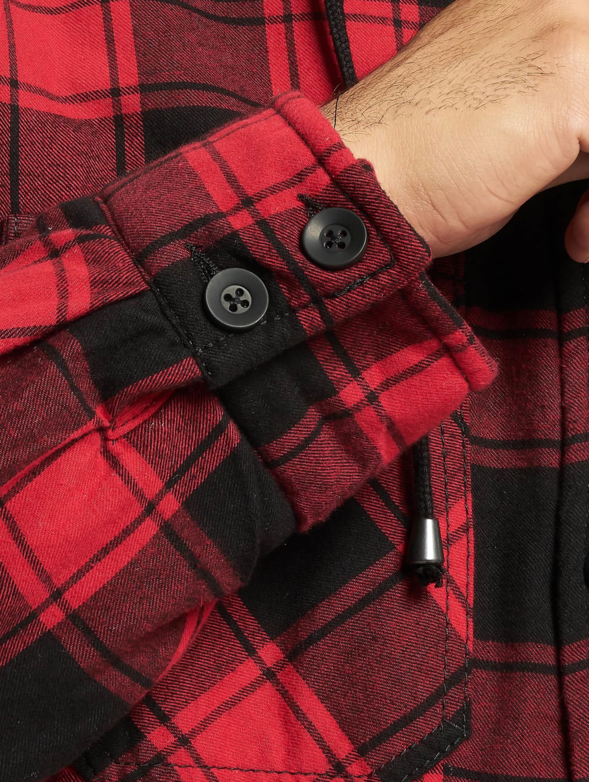 Brandit Kurtka polarowa z kapturem Mężczyźni Kurtka Lumberjacket Hooded