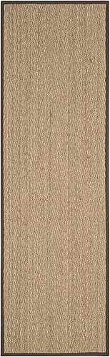 Miniatura 67 de Safavieh Colección de fibra natural NF115P - Alfombra (fibra natural), color gris, Fibras naturales beige, (Natural/Beige),Natural/Negro,Natural