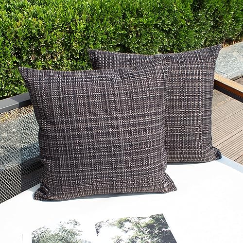 Miniatura 5 de Kevin Textile - Fundas de almohada impermeables para exteriores, fundas de cojín decorativas resistentes al agua, para tienda de campaña, patio,