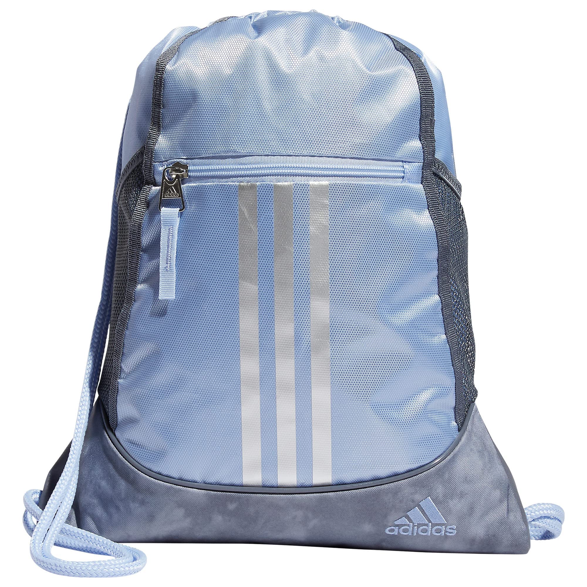 adidas Alliance II Sackpack Discontinued, Blue Dawn/Stone Wash Grey/Silver Metallic, One Size