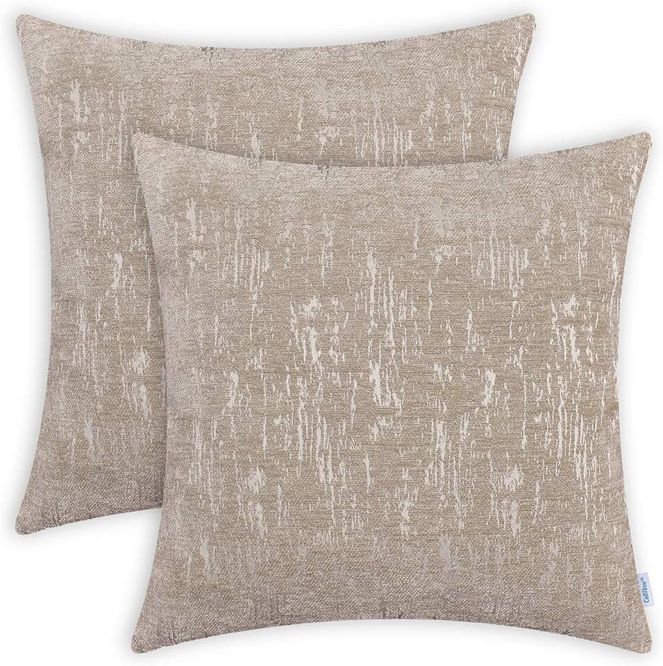 Taupe Throw Pillow