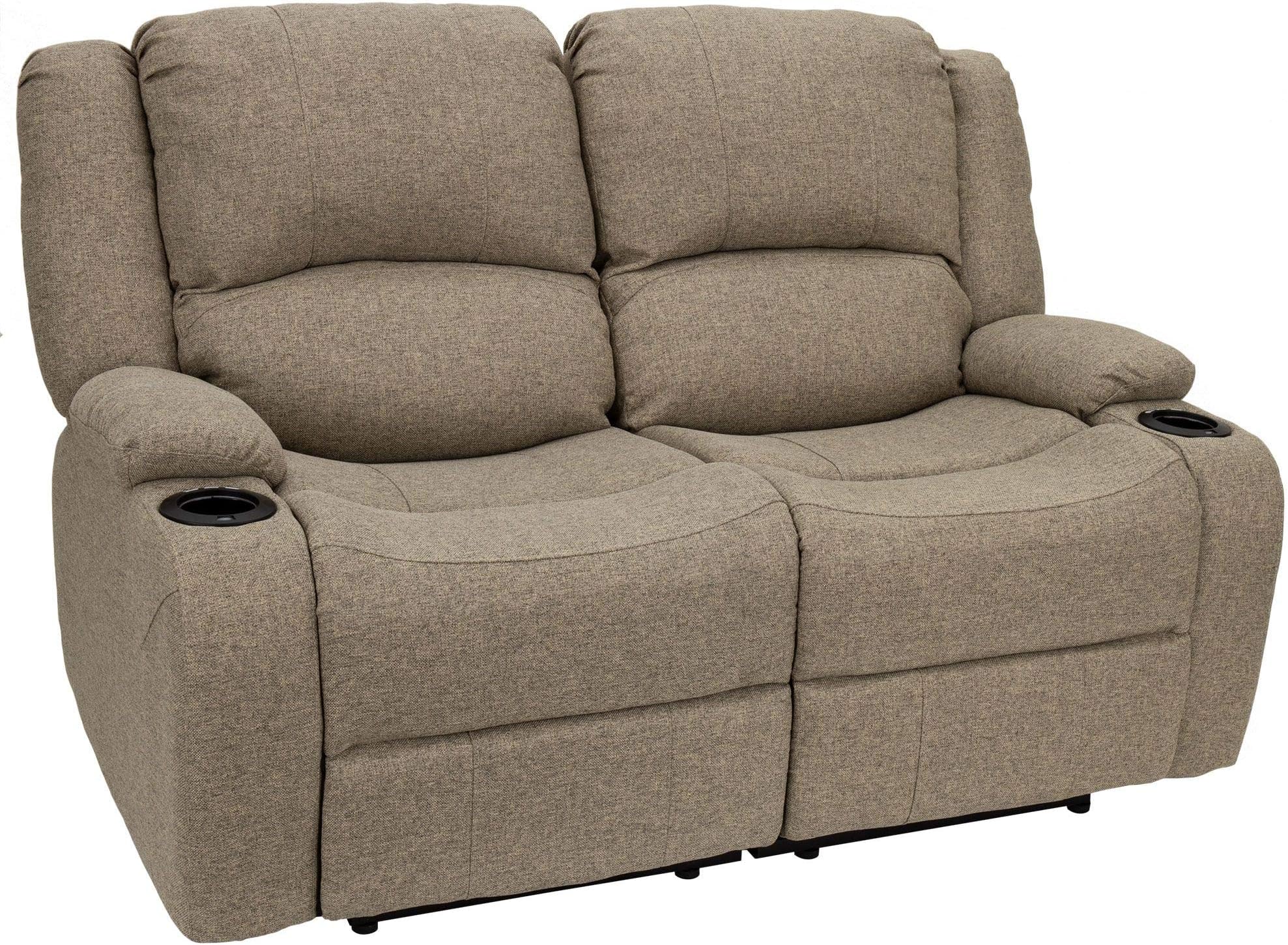 Amazon.com: RecPro Charles Powered Double RV Wall Hugger Recliner Sofa ...