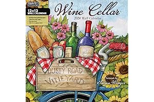 WSBL Wine Cellar 2024 12X12 Wall Calendar