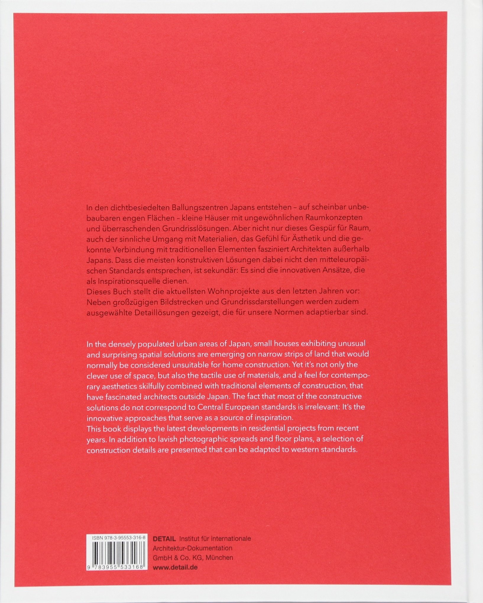 Wohnkonzepte in Japan / Housing in Japan: Typologien für den kleinen Raum / Typologies for small spaces (DETAIL Special)