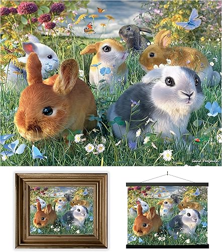 ImpresiĂłn lenticular de pared 3D LiveLife - Conejitos de Deluxebase. PĂłster de conejo 3D sin enmarcar. DecoraciĂłn de pared perfecta. Obra original ImpresiĂłn lenticular de pared 3D LiveLife - Conejitos de Deluxebase. PĂłster de conejo 3D sin enmarcar. DecoraciĂłn de pared perfecta. Obra original