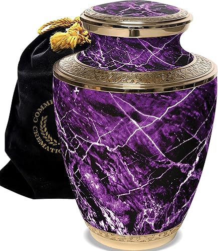 Miniatura 14 de Moonstone - Urnas de cremación azul para cenizas humanas, hombres adultos, para funeral u hogar. Urnas de cremación para hombres adultos, urnas