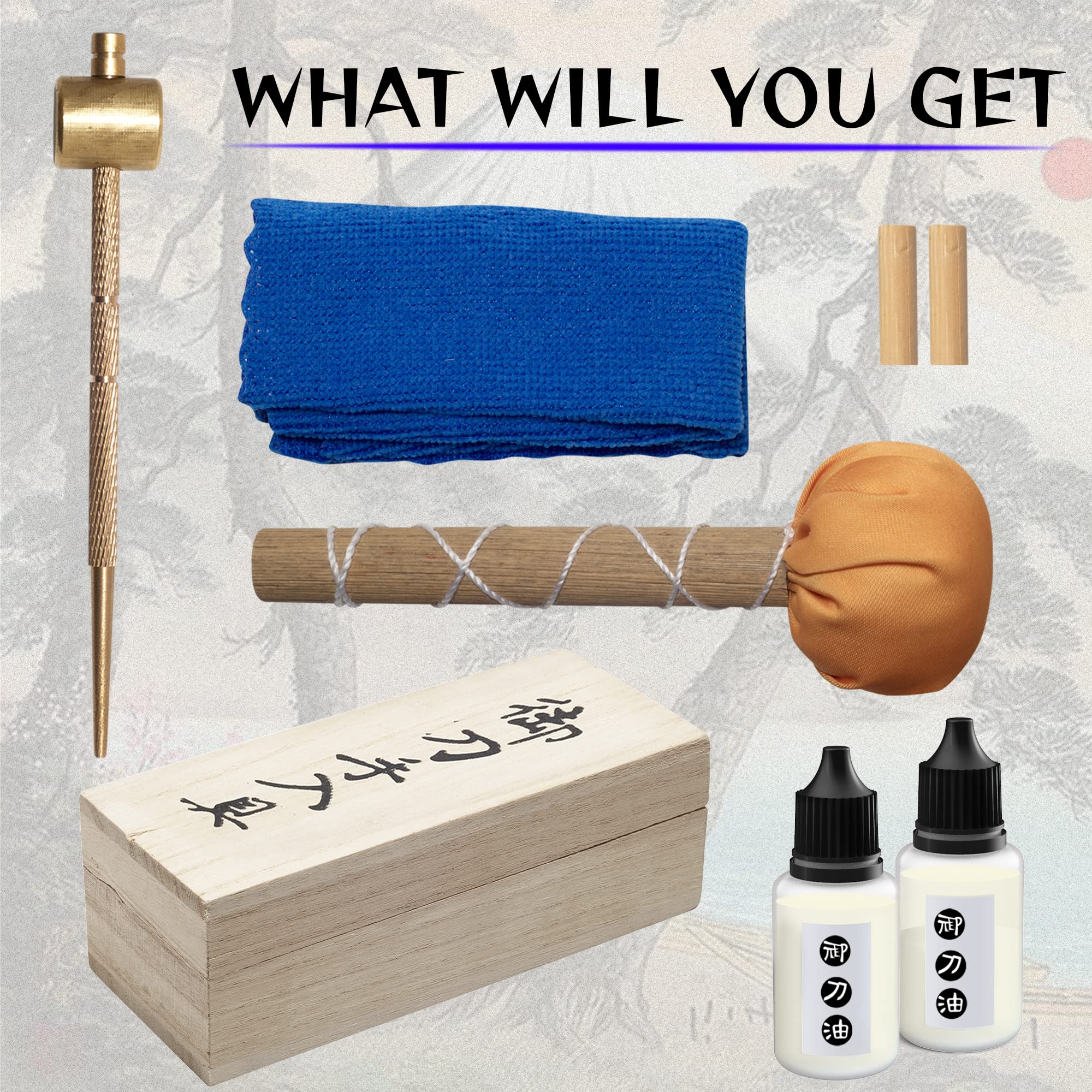 Buy Katana Cleaning Kit New 2022 Maintenance Katana Set with Sword
