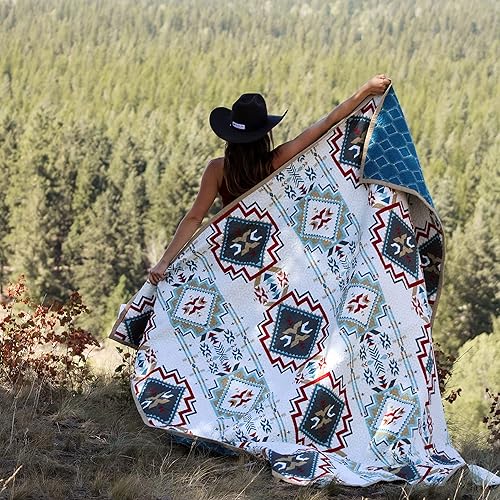 Miniatura 6 de Paseo Road by HiEnd Accents  Spirit Valley Western Bedding Juego de edredón de 3 piezas con fundas de almohada, juegos de ropa de cama azteca Super