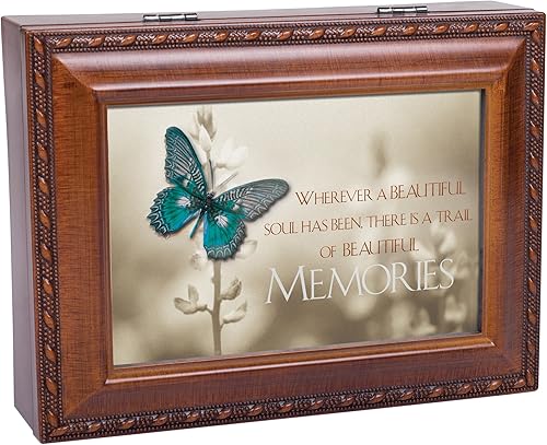Miniatura 7 de Cottage Garden Trail of Beautiful Memories - Caja de música de recuerdo con cuerda de madera