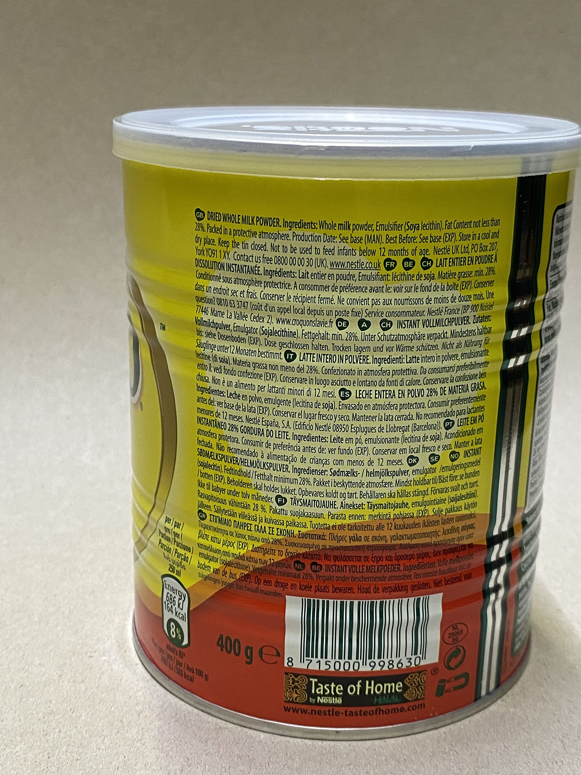 NIDO - Leche en polvo, 24 unidades (24 x 400 gm)