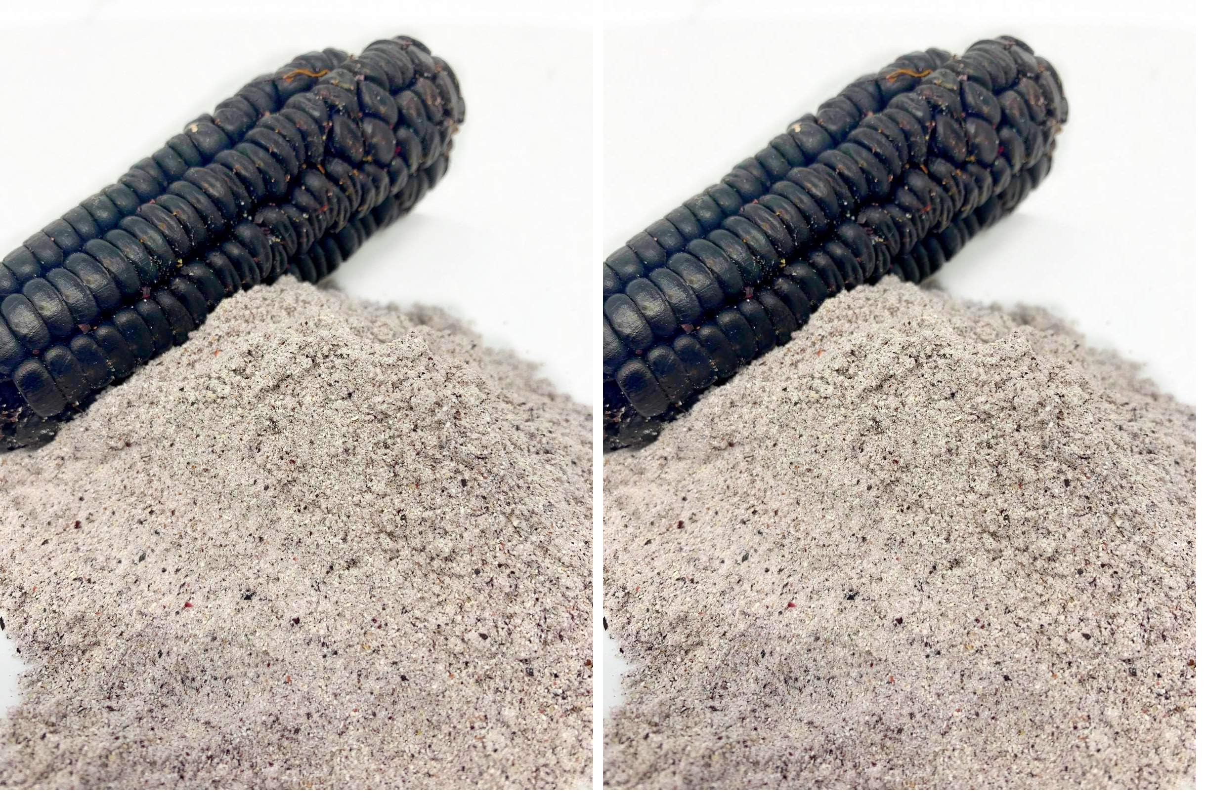 Heirloom Organic PURPLE CORN 16 oz (1 lb.) Powder Cornmeal Flour for Baking, Smoothies, Cornbread, Tortillas, USA Stone Ground Milled (Pack of 2)