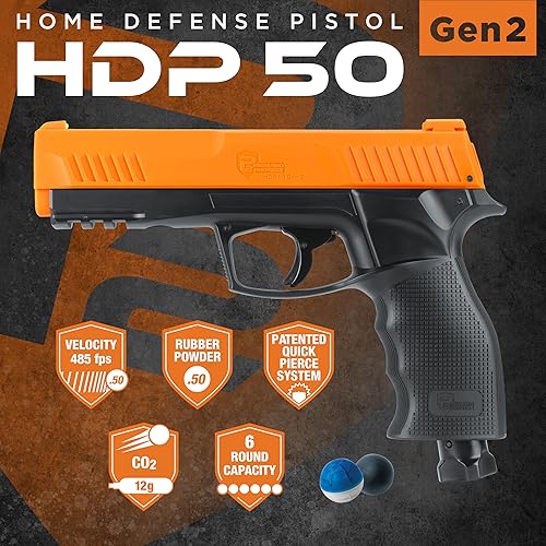 Miniatura 5 de P2P HDP 50 Preparado 2 Proteger Menos Letal Home Defense .50 Calibre Pimienta Pistola de Aire Redonda