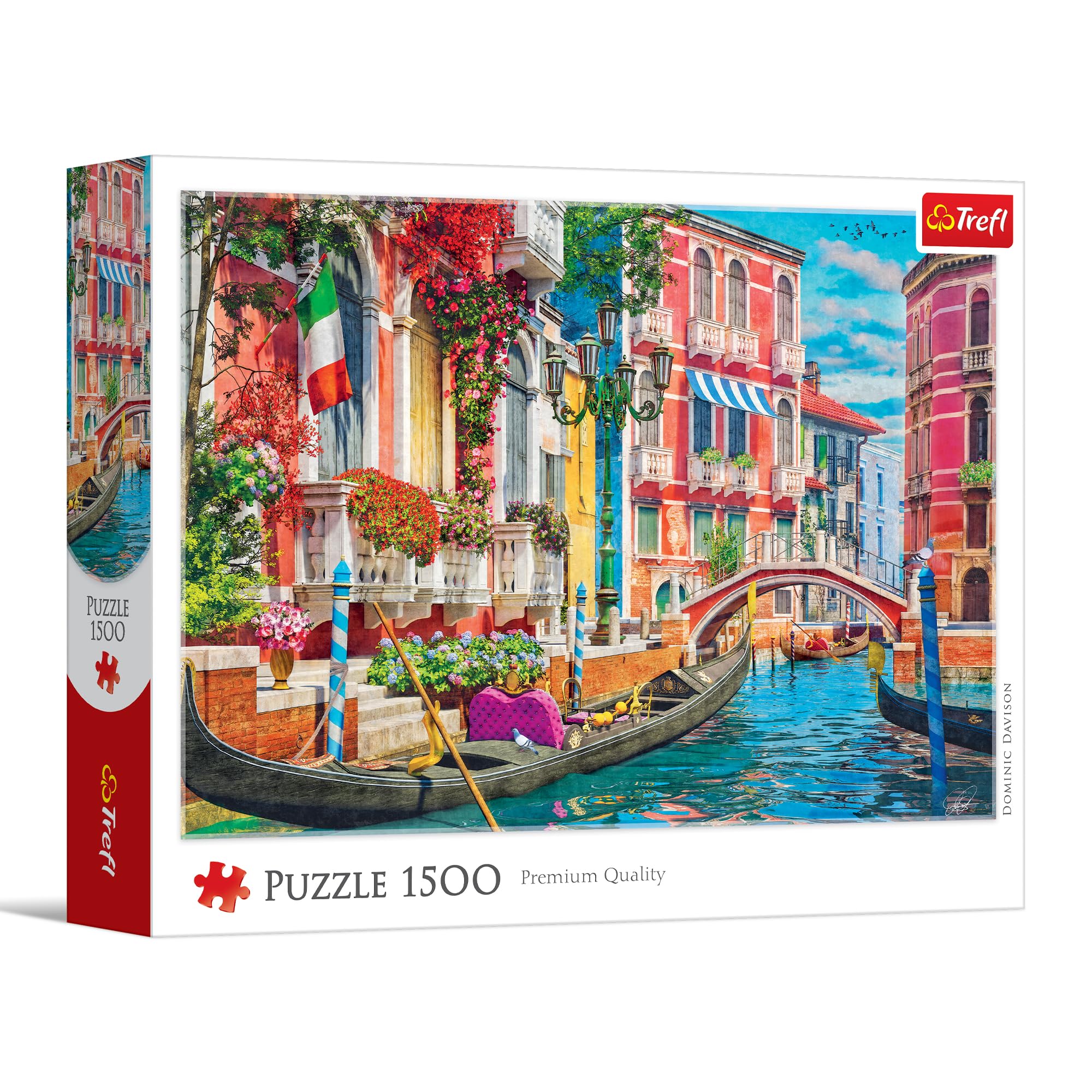 Trefl - Summer Afternoon in Venice - 1500-piece Puzzle - DIY Puzzle, Creative Entertainment, Classic Puzzle for Adults and Children Aged 14 and up