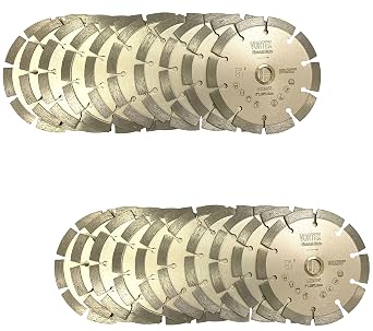 20 Pack VTXMax VSS 5 inch Dry or Wet Cutting General Purpose Power Saw Segmented Diamond Blades for Concrete Stone Brick Masonry 5" - 20 pcs