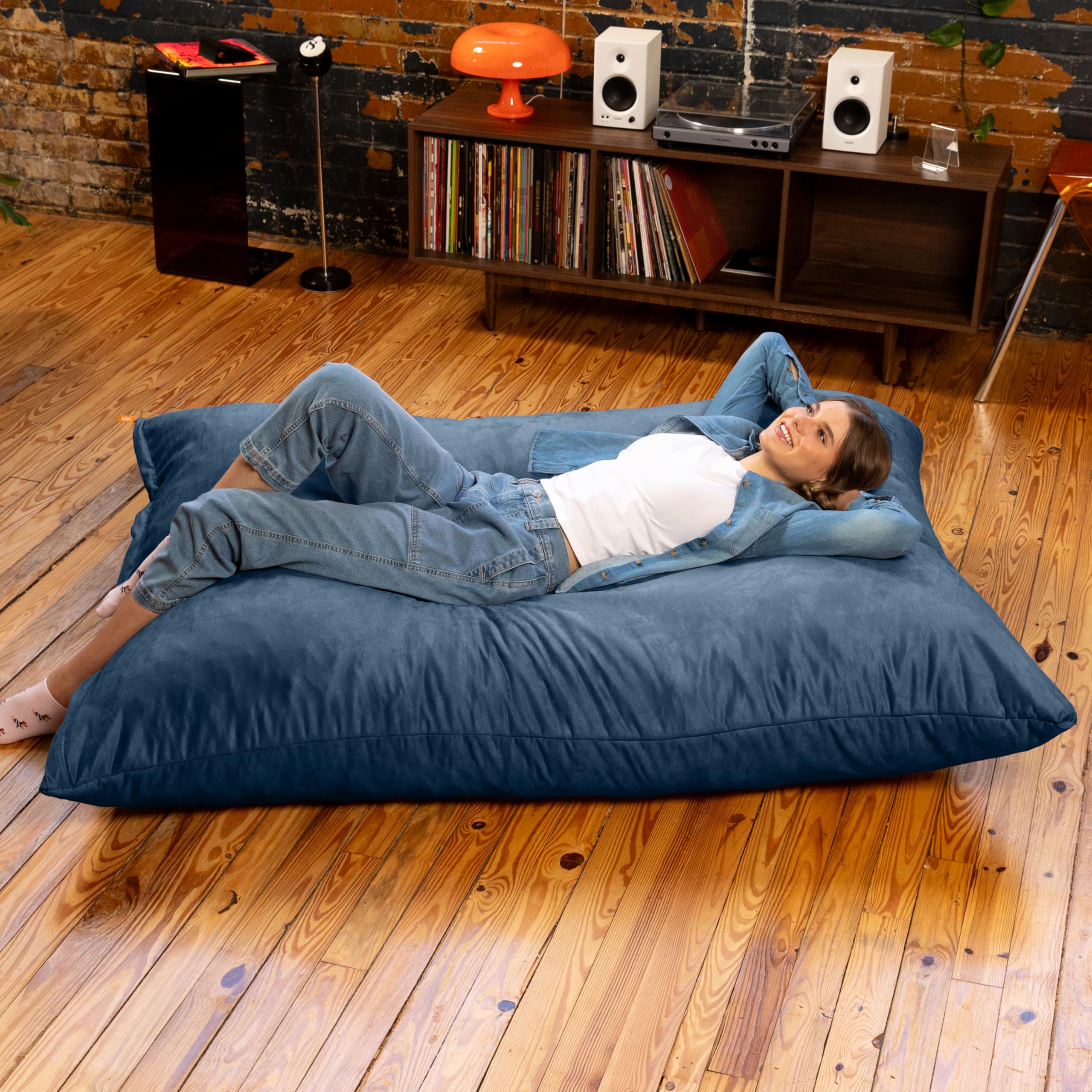 Amazon.com: Jaxx Pillow Saxx 5.5-Foot - Huge Bean Bag Floor Pillow