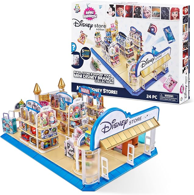 5 Surprise 77267 Disney Brands Toy Store Playset with 2 Exclusive Minis Collectible, 17.72 x 3.15 x 13.78 inches