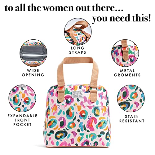 Fit+Fresh Minneola Insulated Lunch Bag Women Love As A Lunchbox Or Lunch Tote - Cute Small Lunch Box For Women - Lunch Box Men, Lunch Bags Women, Insulated Lunch Box, Lunch Boxes, Adult Lunch, Leopard #TOP1