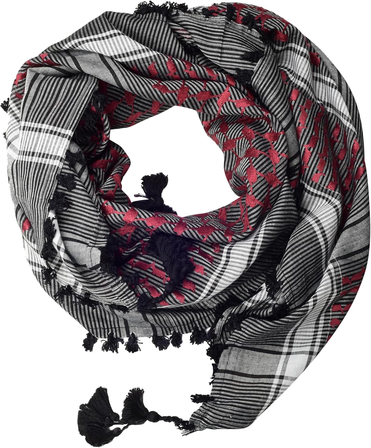 Large Size Premium Shemagh Scarf Arab Military Tactical Desert Scarf Wrap(48 by 48 inches) - Image 5