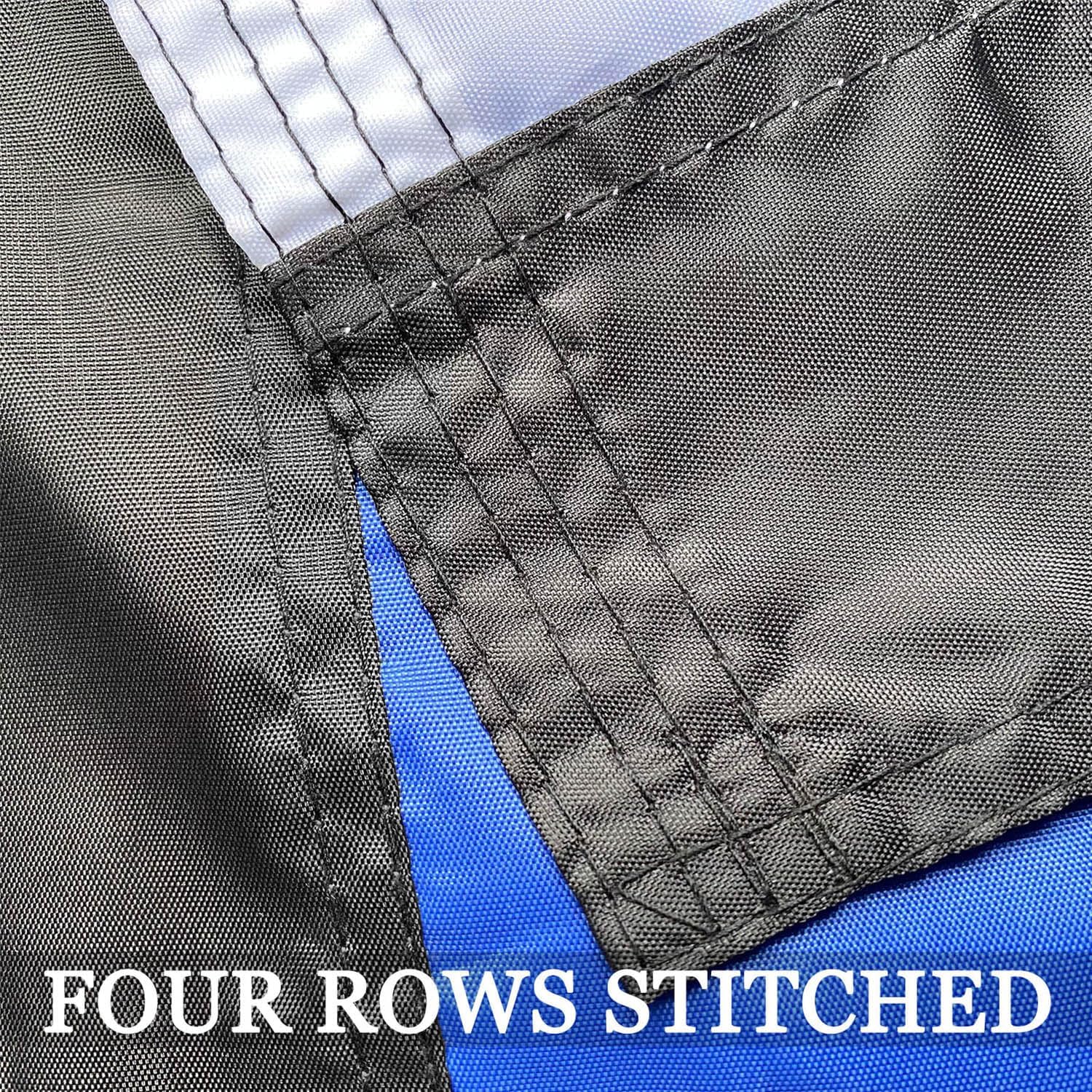 Back the Thin Blue Line Lives Matter Flag 3x5 Outdoor- Sewn Stripes- UV Fading Resistant- Premium Quality Nylon- Police American Blue Support Flag- 4 Rows Stitched- 2 Brass Grommets