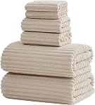 6-Piece Bath Towel Set(30"x60"), 2 Large Bath Towel Sheets, 2 Hand Towels and 2 Washcloths - Highly Absorbent Quick Dry Microfiber,Ultra Soft Towel Set for Bathroom (Burnt Orange)