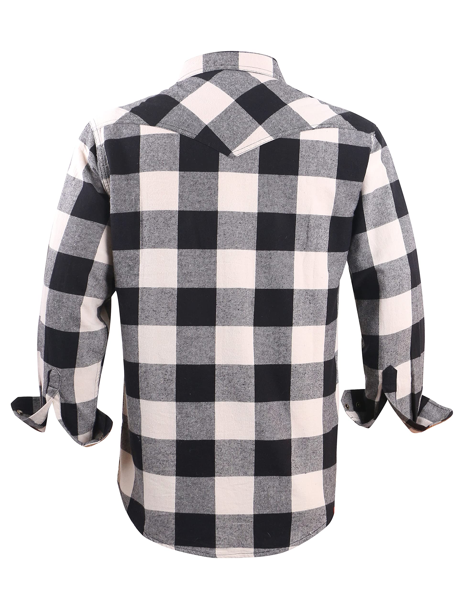 COEVALS CLUB Chemise de travail décontractée en flanelle pour homme, Écriture / Noir #2, Taille L