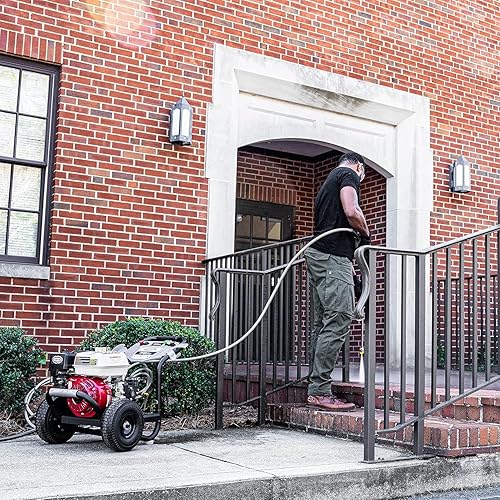 Miniatura 7 de Simpson 61014 3500 PSI a 2.5 GPM HONDA GX200 con bomba de leva axial AAA AX300 de agua fría, lavadora a presión de gas profesional